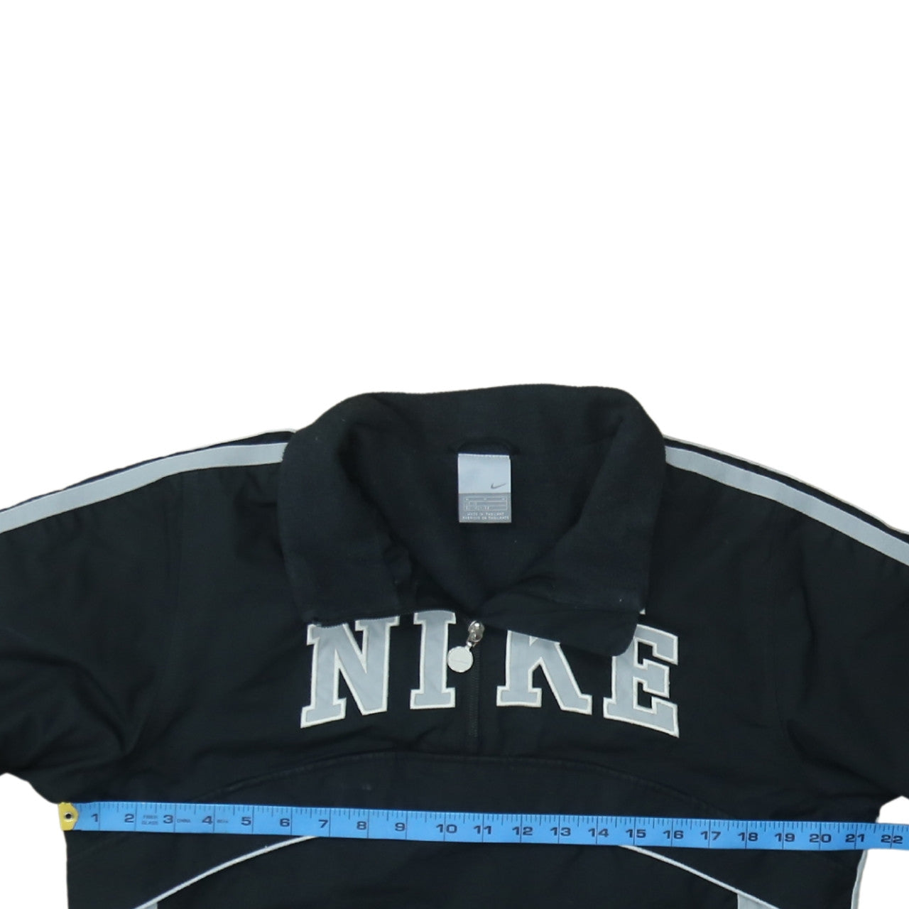 Nike Boys Black M Track Jacket 1/4 Zip Fleece Lined Lightweight Sports Top