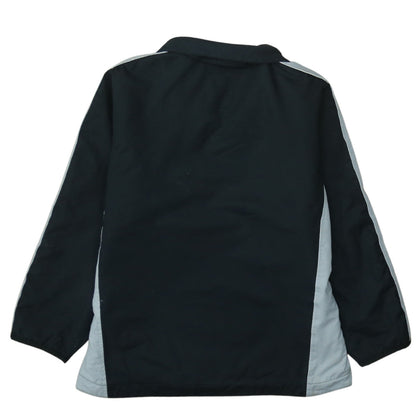Nike Boys Black M Track Jacket 1/4 Zip Fleece Lined Lightweight Sports Top