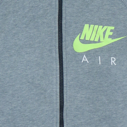Nike Air Men's Grey Full Zip Hoodie S Sportswear Fleece