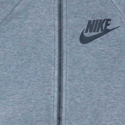 Nike Men's Grey Full Zip Hoodie Small Regular Fit Sportswear