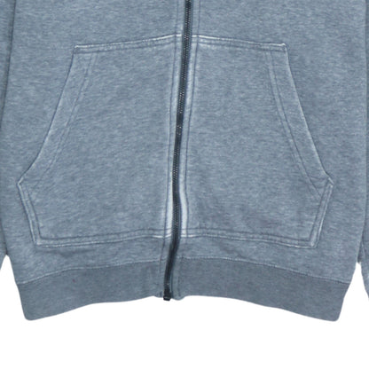 Nike Men's Grey Full Zip Hoodie Small Regular Fit Sportswear