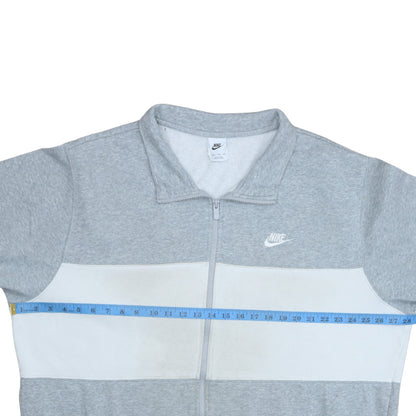 Nike Mens Grey Full Zip Sports Sweatshirt 2XL Regular Fit