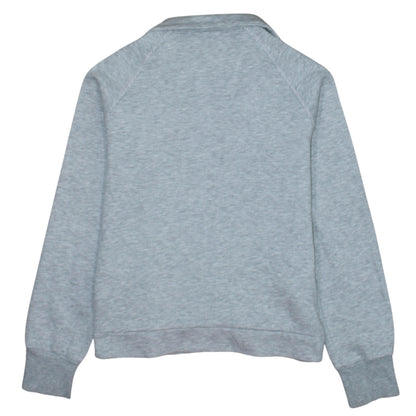 Adidas Womens Grey Full Zip Sweatshirt Size 12 Classic Fit