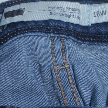 Levi's Women's Blue 512 Straight Leg Jeans Size 16W Plus