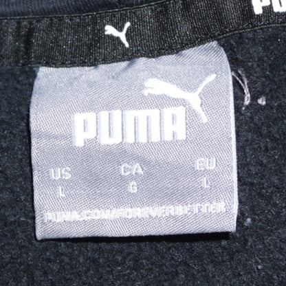 Puma Men's Black Pullover Hoodie L Fleece Sportswear