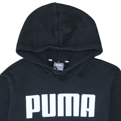Puma Men's Black Pullover Hoodie L Fleece Sportswear