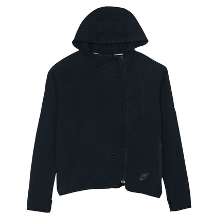 Nike Women's Black Small Full Zip Hoodie Cotton Blend