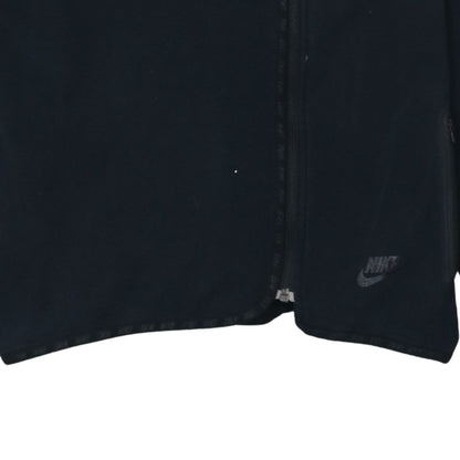 Nike Women's Black Small Full Zip Hoodie Cotton Blend
