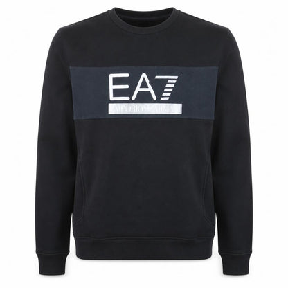 Emporio Armani EA7 Men's Black Logo Sweatshirt M Pullover