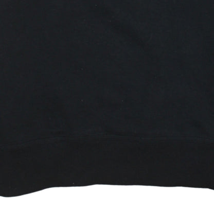 Champion Men's Black Small Crew Neck Logo Sweatshirt