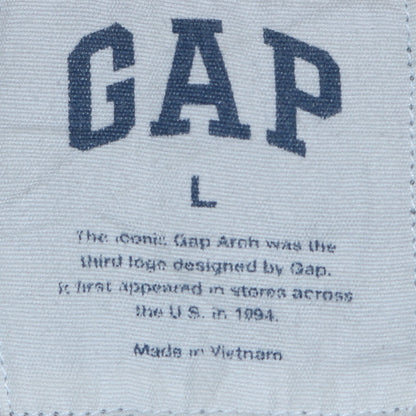 GAP Men's Grey Pullover Hoodie L 1969 USA Logo Fleece Sweatshirt