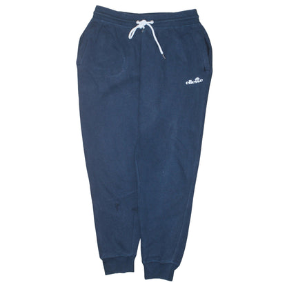 Ellesse Men's Blue Sweatpants Tapered Fit Fleece Joggers Size S