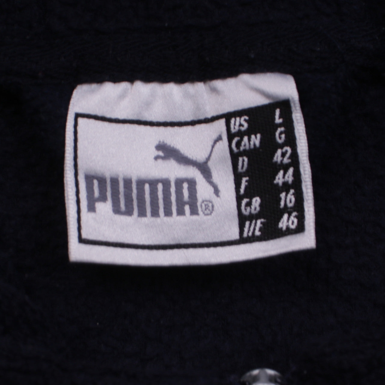 Puma Women's Black Size 16 Hooded Fleece Full-Zip Jacket