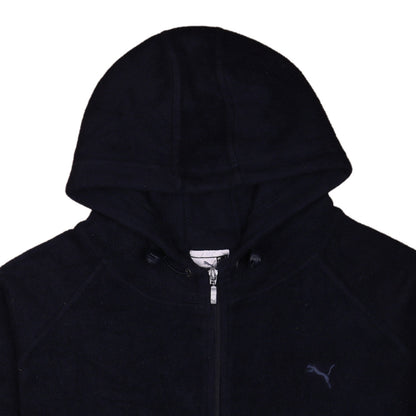 Puma Women's Black Size 16 Hooded Fleece Full-Zip Jacket