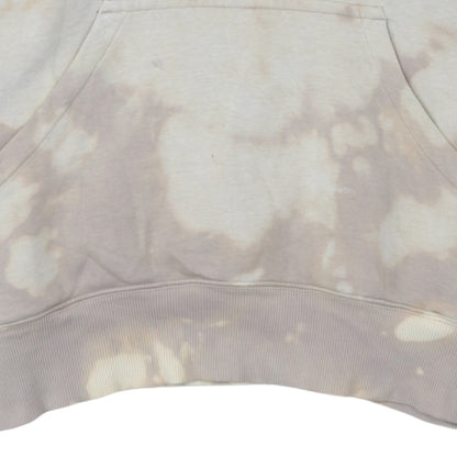 Nike Men Beige Tie Dye Pullover Hoodie Size M Fleece Sportswear