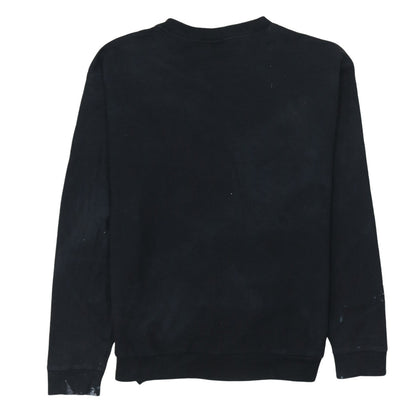 Adidas Womens Black Crew Neck Pullover Sweatshirt Size 12