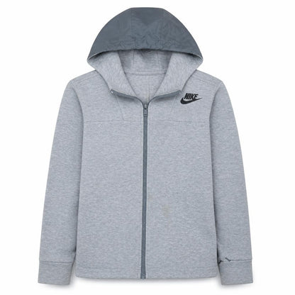 Nike Men’s Grey Full Zip Hoodie Size S Regular Fit