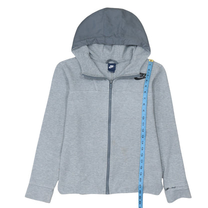 Nike Men’s Grey Full Zip Hoodie Size S Regular Fit