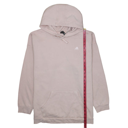 Adidas Women's Beige Pullover Hoodie Size 12/14 Cotton Blend Casual