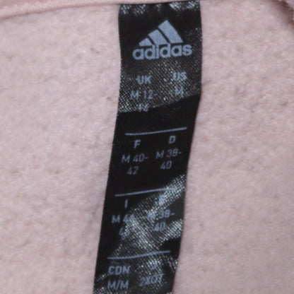 Adidas Women's Beige Pullover Hoodie Size 12/14 Cotton Blend Casual