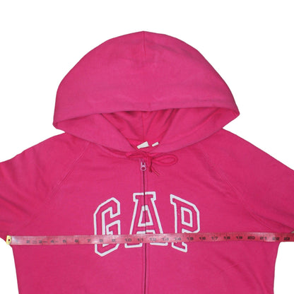 GAP Womens Pink Full Zip Hoodie XL Cotton Blend Casual