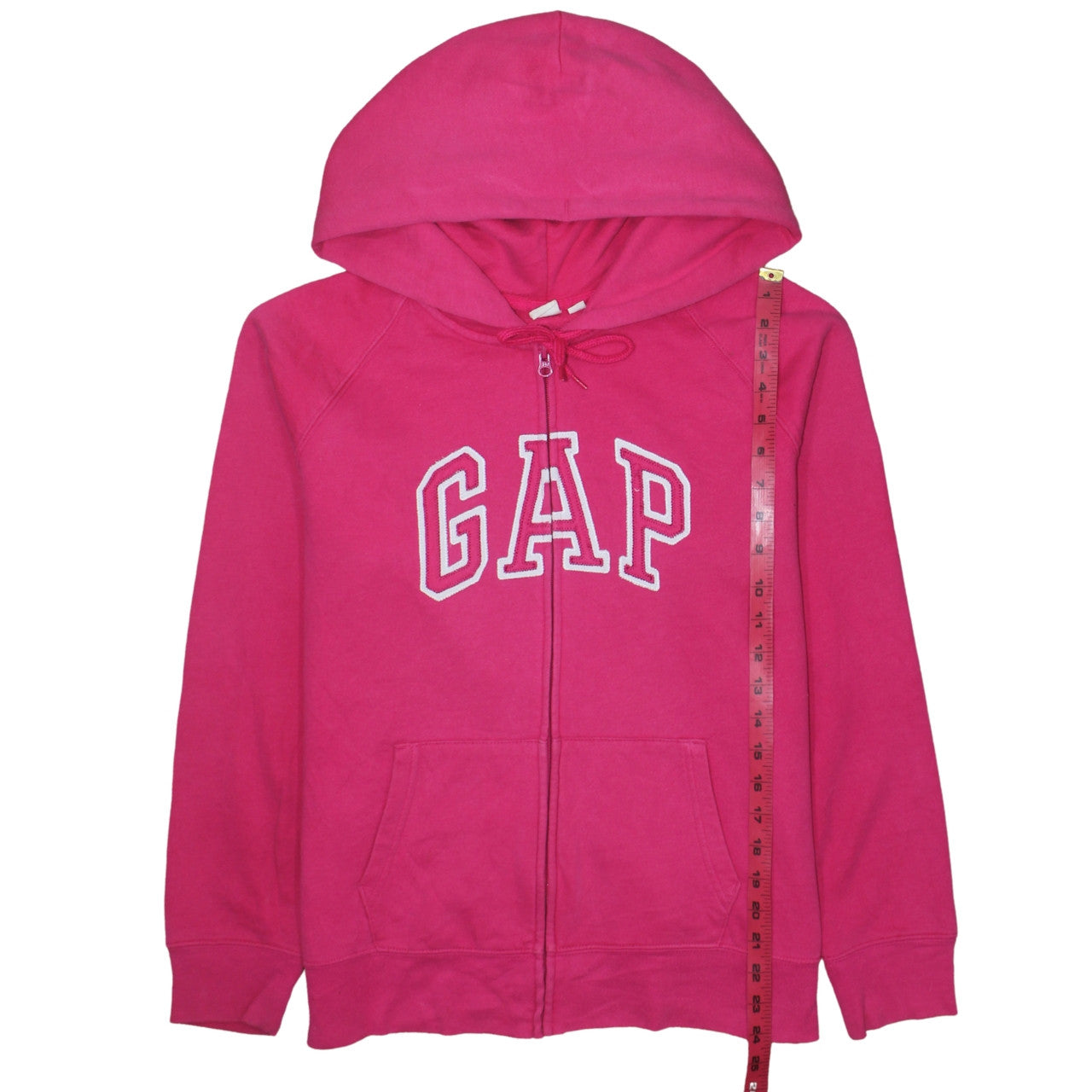 GAP Womens Pink Full Zip Hoodie XL Cotton Blend Casual