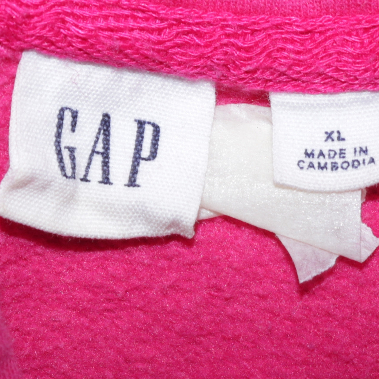 GAP Womens Pink Full Zip Hoodie XL Cotton Blend Casual