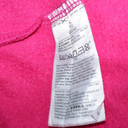 GAP Womens Pink Full Zip Hoodie XL Cotton Blend Casual