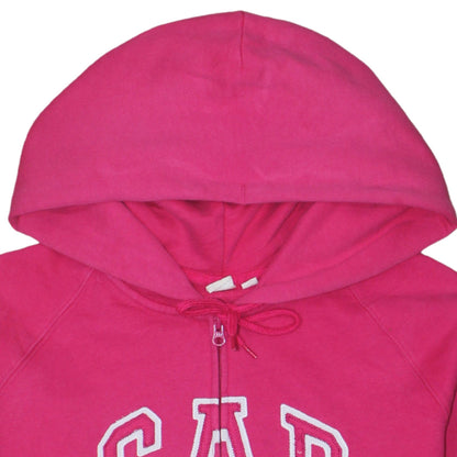 GAP Womens Pink Full Zip Hoodie XL Cotton Blend Casual