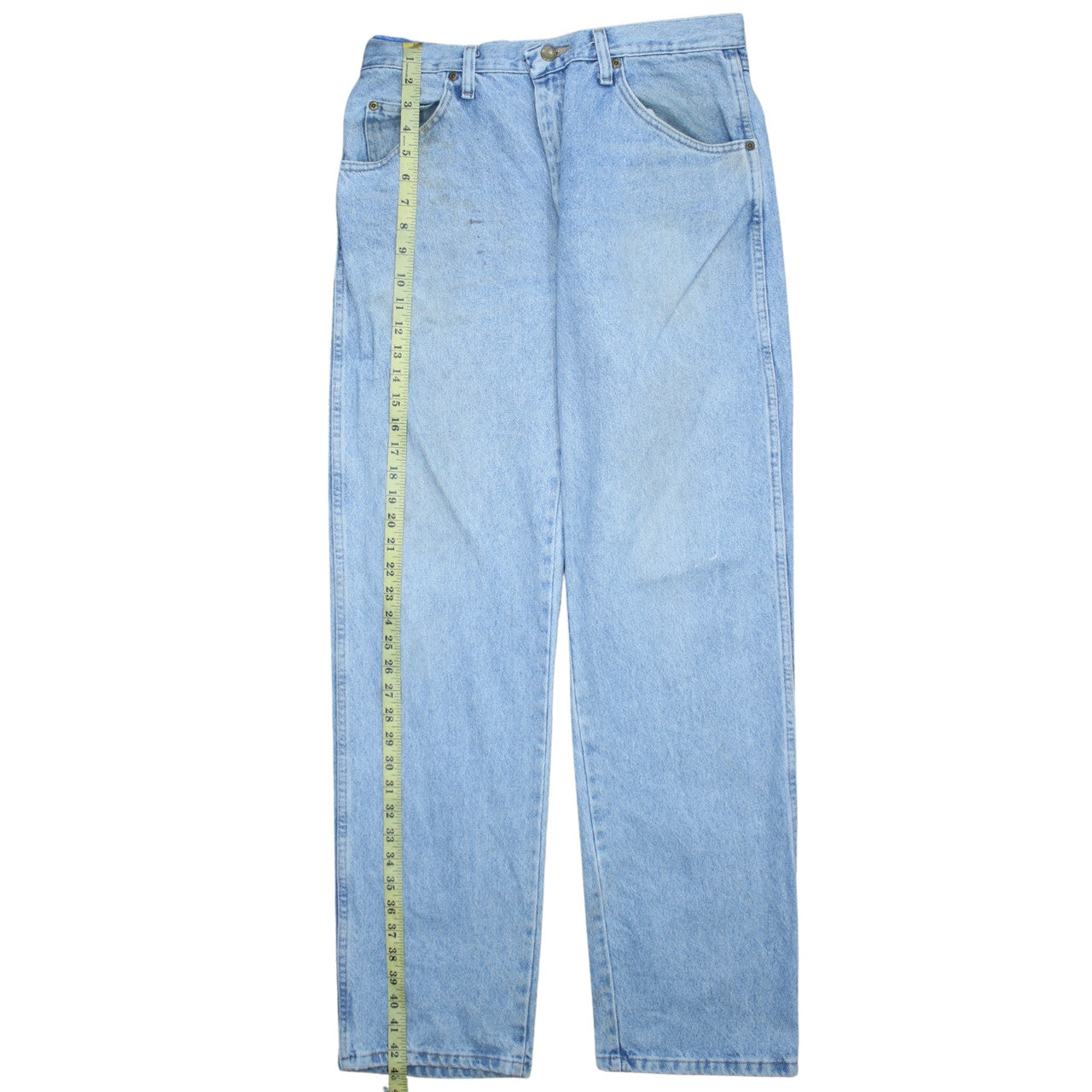 Wrangler Men's Blue Regular Fit Straight Leg Jeans 34x32