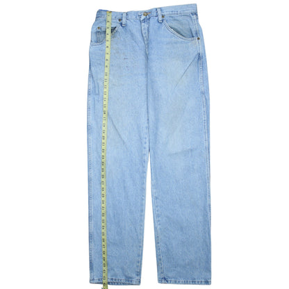 Wrangler Men's Blue Regular Fit Straight Leg Jeans 34x32