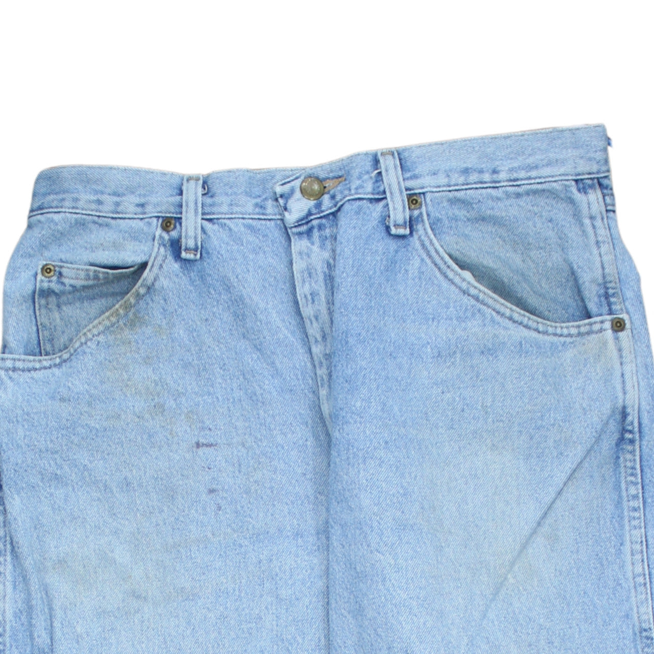 Wrangler Men's Blue Regular Fit Straight Leg Jeans 34x32
