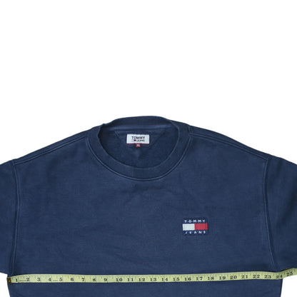 Tommy Jeans Men's Blue XL Pullover Crew Neck Sweatshirt