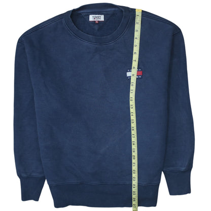 Tommy Jeans Men's Blue XL Pullover Crew Neck Sweatshirt