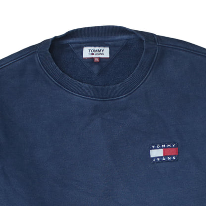 Tommy Jeans Men's Blue XL Pullover Crew Neck Sweatshirt