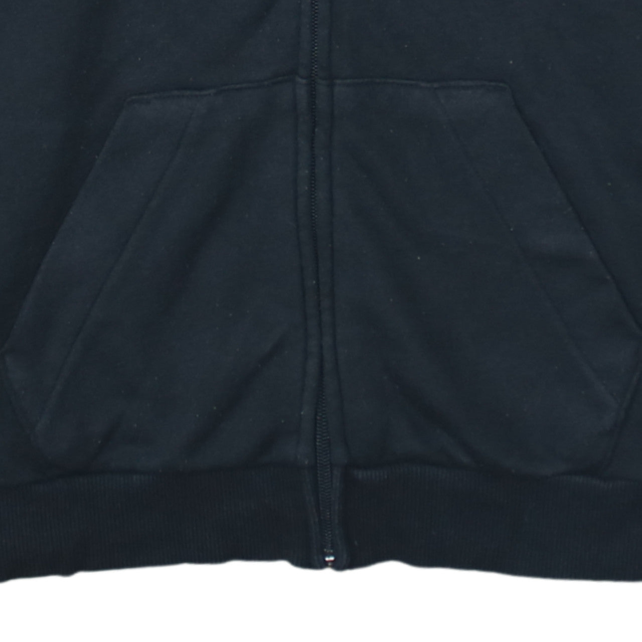 Adidas Women Black Full Zip Hoodie L 16-18 Logo Sleeve Casual Sportswear