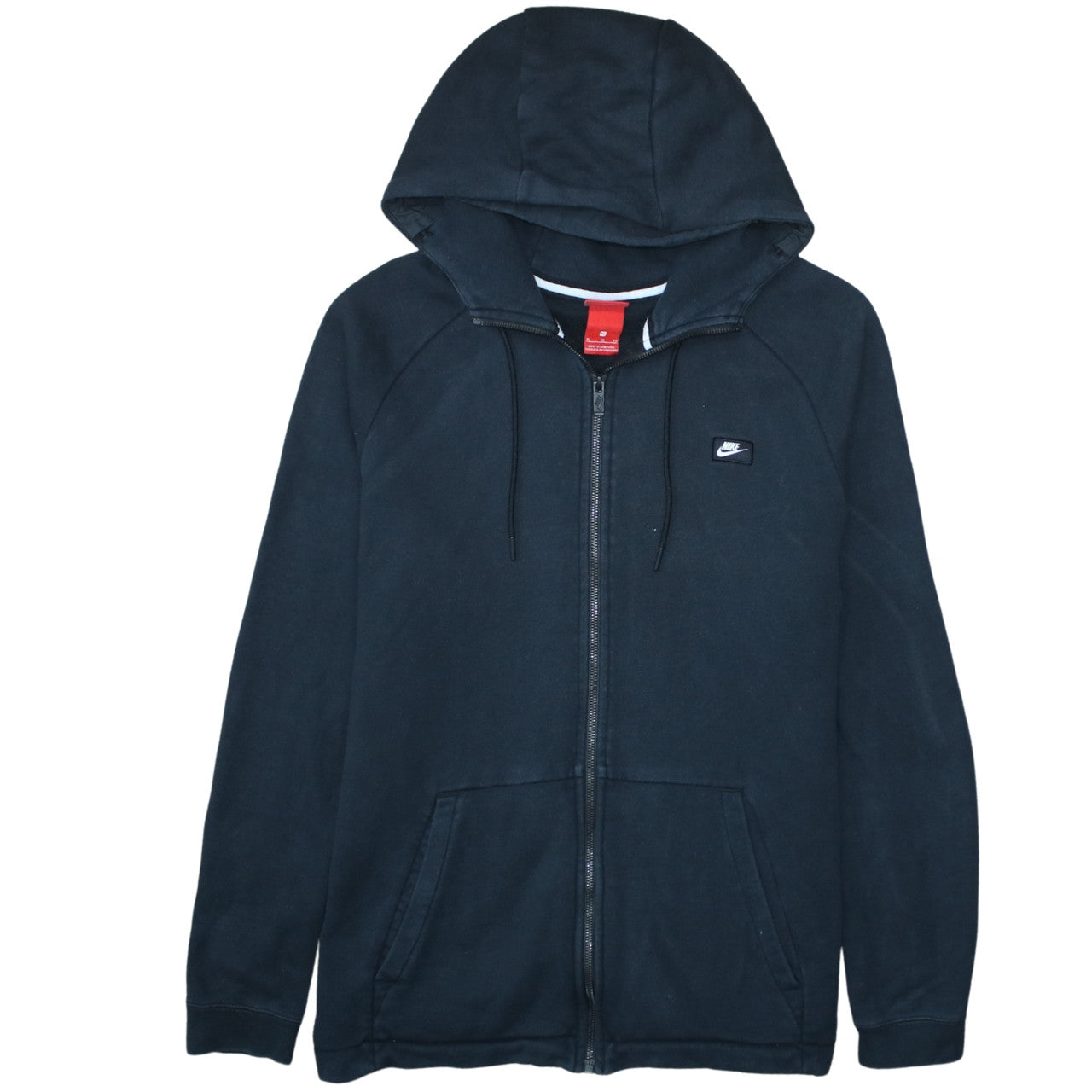 Nike Men's Black Full Zip Hoodie XL Fleece Sweatshirt