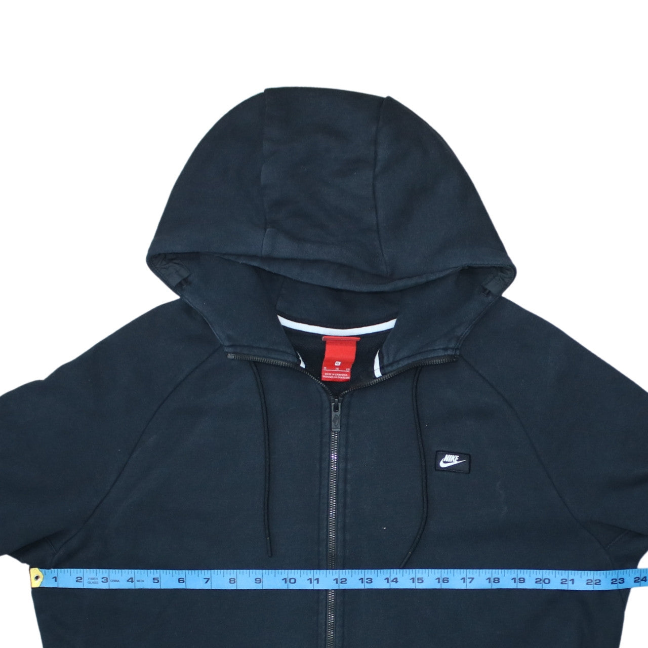Nike Men's Black Full Zip Hoodie XL Fleece Sweatshirt