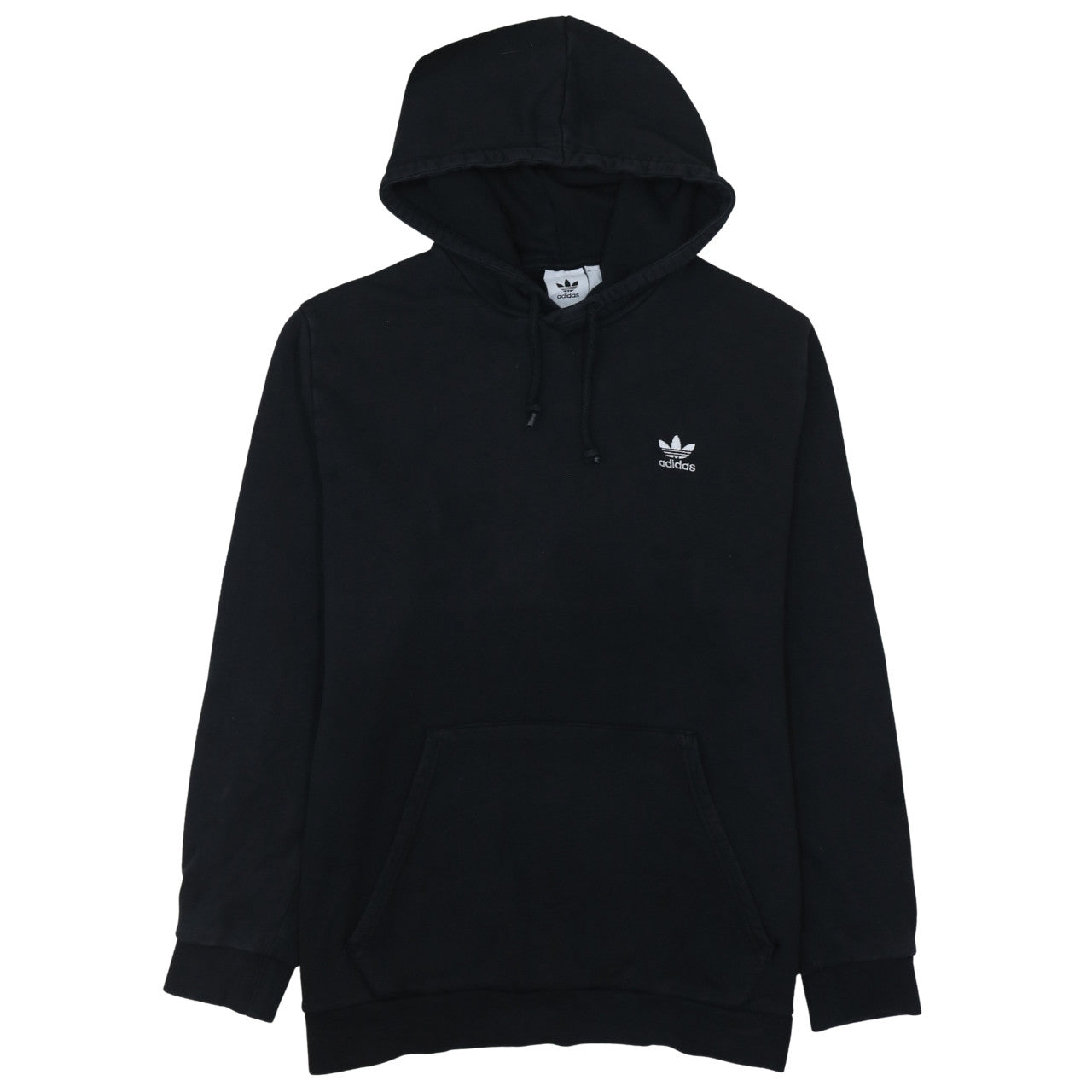Adidas Mens Black Pullover Hoodie Size L Sports Casual Sweatshirt