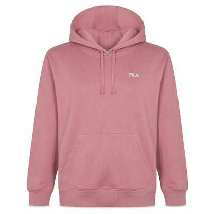 Fila Women’s Pink Pullover Hoodie L Embroidered Logo Sweatshirt
