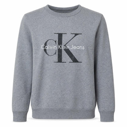 Calvin Klein Jeans Mens Grey XS Crew Neck Logo Sweatshirt