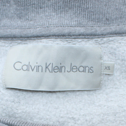 Calvin Klein Jeans Mens Grey XS Crew Neck Logo Sweatshirt