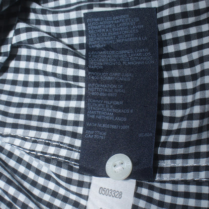 Tommy Hilfiger Men's Blue Check Button-Down Long Sleeve Shirt XL