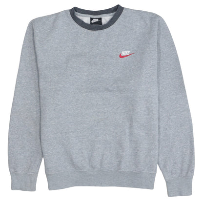 Nike Men's Grey Small Crew Neck Pullover Sweatshirt