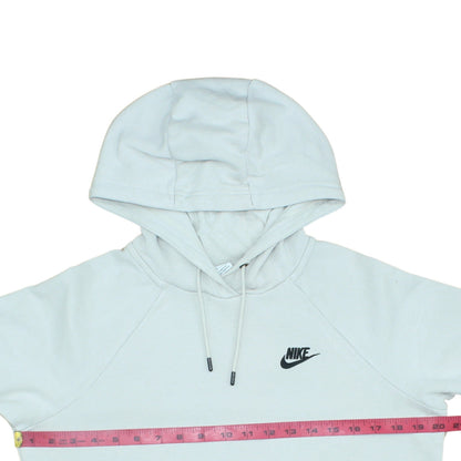 Nike Men's White Pullover Hoodie Size S Logo Fleece Sportswear
