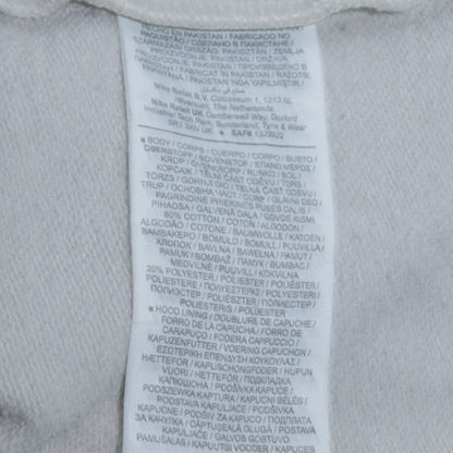 Nike Men's White Pullover Hoodie Size S Logo Fleece Sportswear