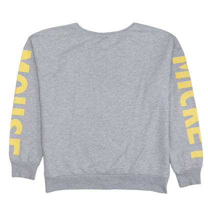 Primark Disney Womens Grey Mickey Mouse Sweatshirt UK 16