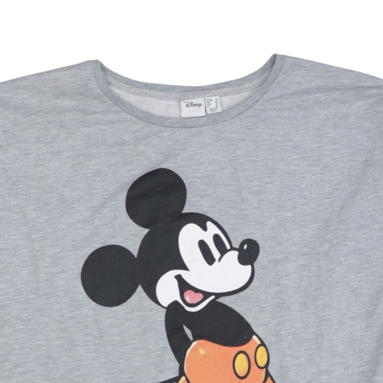 Primark Disney Womens Grey Mickey Mouse Sweatshirt UK 16
