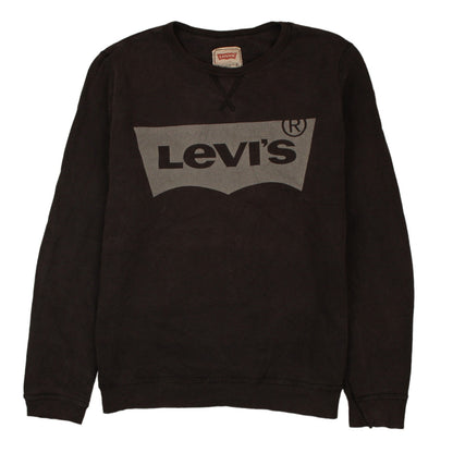 Levi’s Women’s Black Crew Neck Logo Sweatshirt Size 16