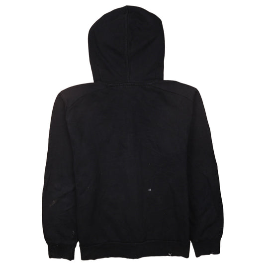 Puma Men's Black Full Zip Hoodie Size S Graphic Logo Sportswear